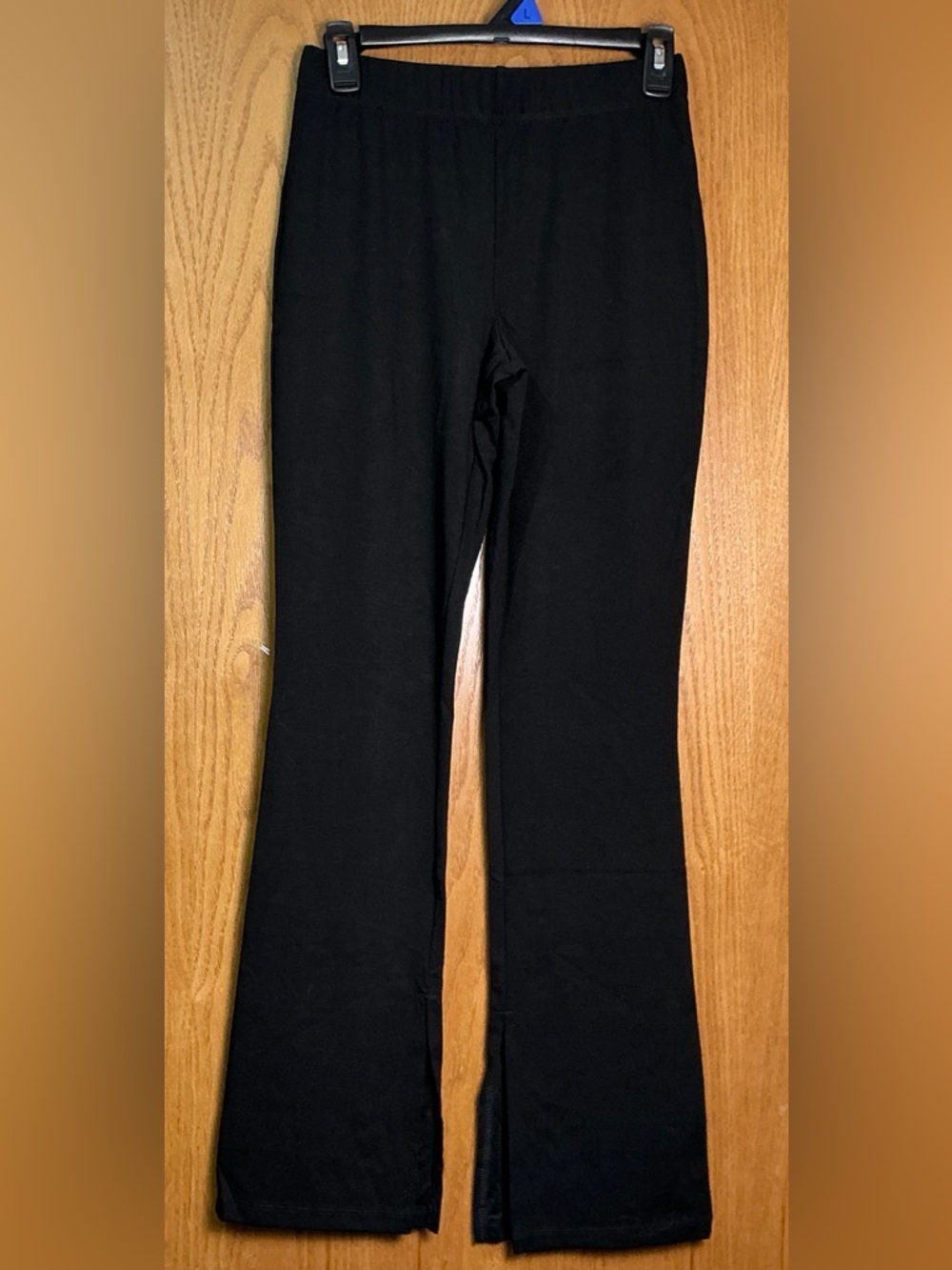 Truth By Republic Black Flared Split Hem Pull On Pants Trousers Small